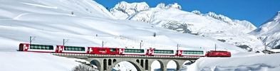 Панорамный поезд Ледниковый экспресс (Glacier Express) / Ледяной экспресс