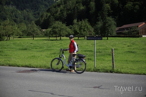 Катание на велосипеде в Швейцарии / Фото из Швейцарии