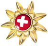 Эдельвейс украшает логотип Switzerland Tourism и символизирует высокое качество швейцарского туризма.
